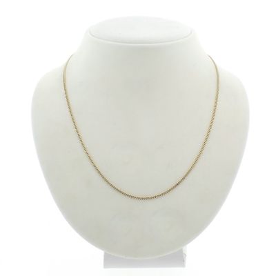 Image 1 of Gold gourmet link necklace | 43 cm