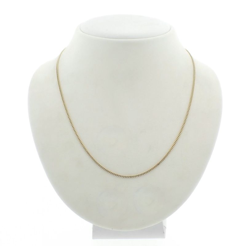 Image 1 of Gold gourmet link necklace | 43 cm