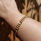 Image 2 of Gold bracelet with fantasy link | 20 cm
