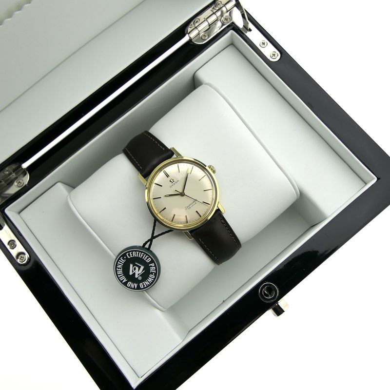 Image 15 of Omega Seamaster Deville 135.020; Vintage 14k goldcap men's watch