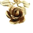 Image 3 of Vintage two-tone gold brooch of a rose