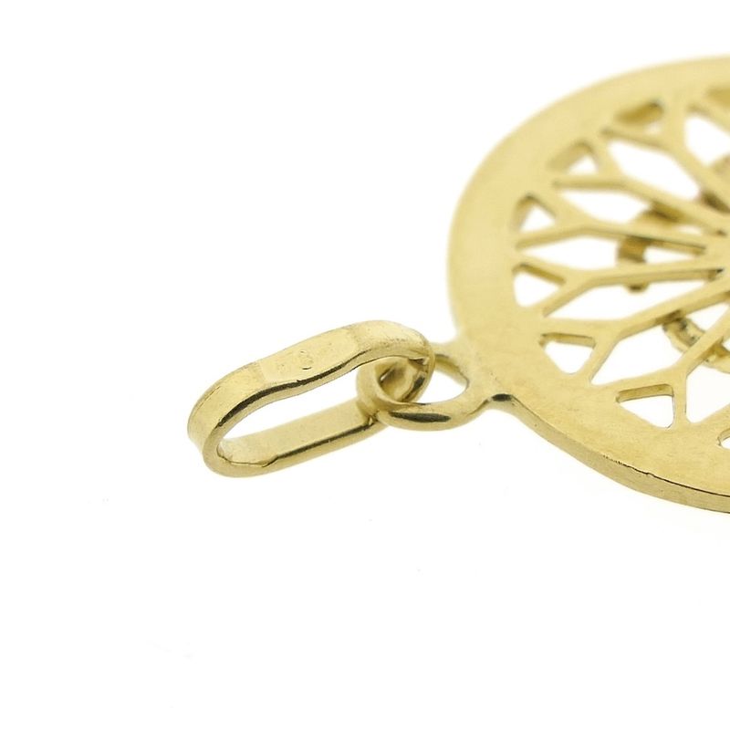 Image 4 of Gold zodiac sign pendant; Cancer