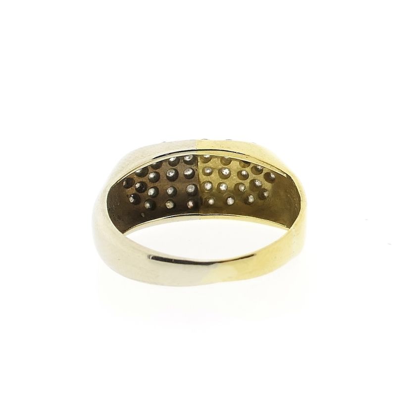 Image 4 of Two-tone gold ring with 0.30 ct diamond.