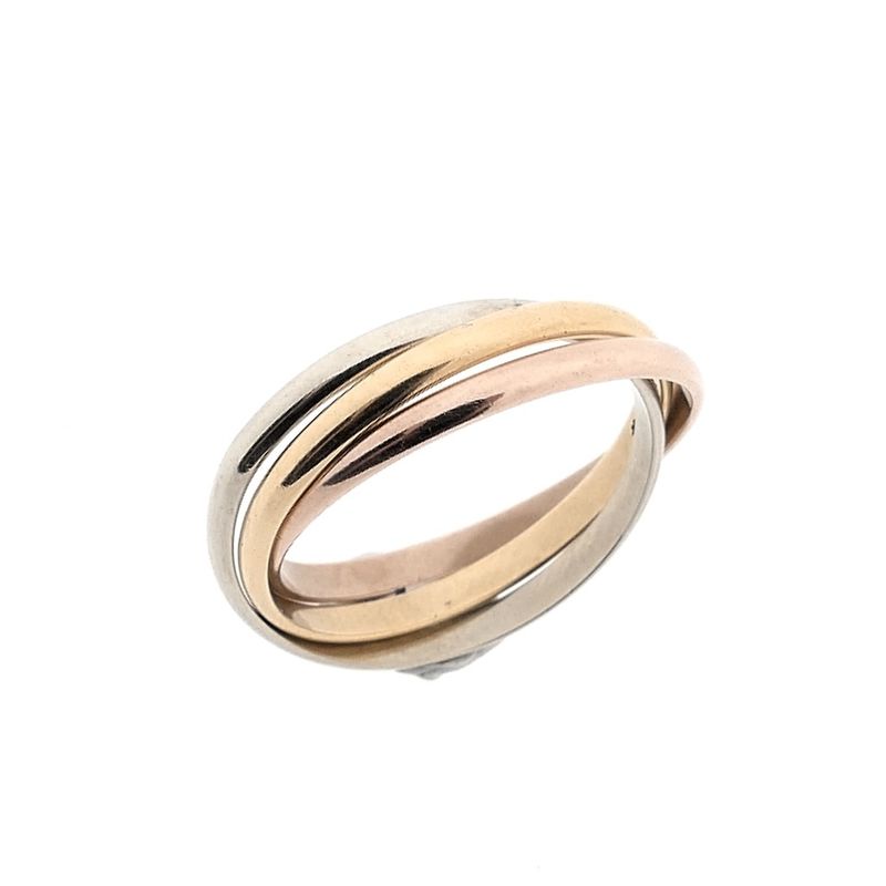 Image 1 of Tricolor gold trinity ring