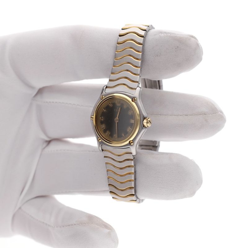 Image 7 of Ebel Classic Wave 'Tropical Dial' 1057901; 18k gold/steel women's watch