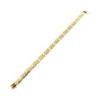 Afbeelding 8 van Gouden fantasie schakelarmband 