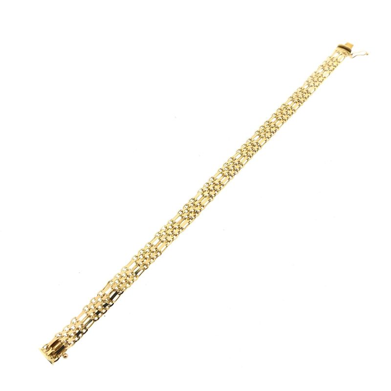 Afbeelding 8 van Gouden fantasie schakelarmband 