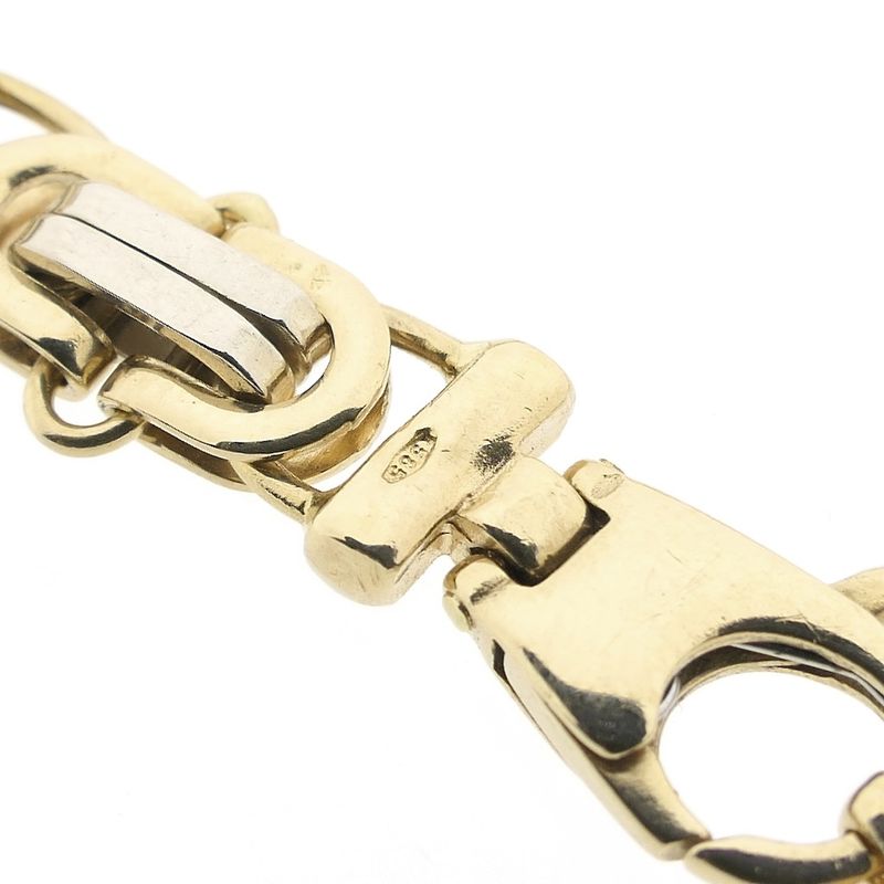 Image 5 of Two-tone gold fantasy link bracelet | 21 cm