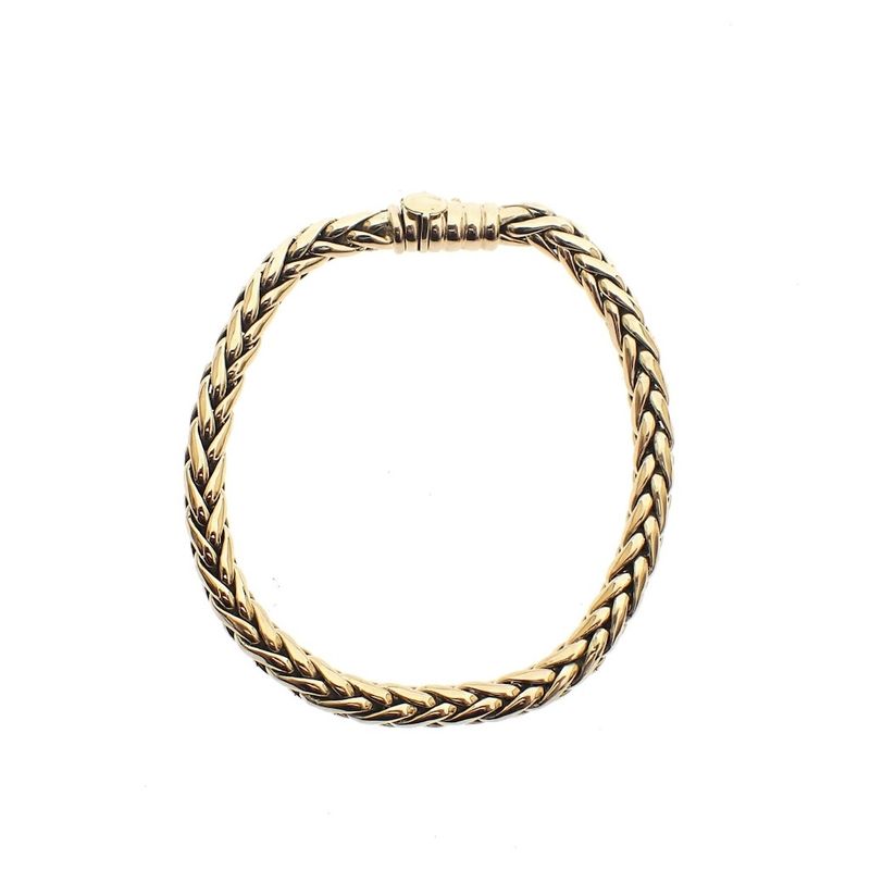 Image 3 of Gold foxtail link bracelet | 20.5 cm