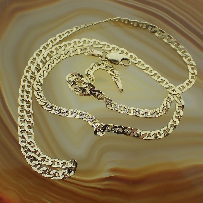 Image 4 of Gold navy link chain | 49 cm