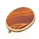 Image 6 of Antique gold brooch with carnelian bandagate
