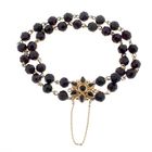 Image 1 of Antique garnet bracelet with gold decorative clasp