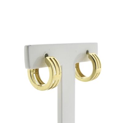 Image 2 of Toni Gard luxury gold hoop earrings; Ø 17 mm