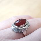 Image 6 of Silver ring with carnelian | Antique
