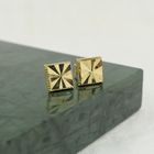 Image 2 of Gold square fantasy stud earrings