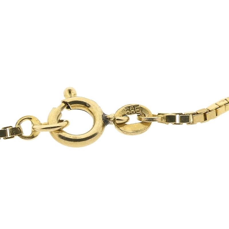 Image 6 of Long gold link chain with beads