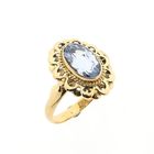 Afbeelding 1 van Gouden ring met aquamarijn