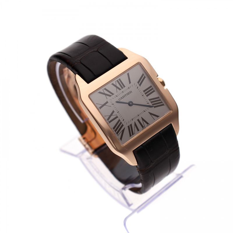 Afbeelding 4 van Cartier Santos Dumont 2650 W2006951; 18ct. Rosé Gouden Horloge
