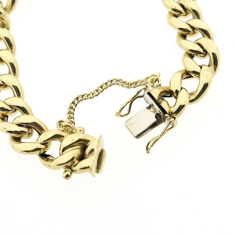 Image 5 of Gold gourmet link bracelet