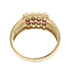 Image 4 of 18 carat gold ring with zirconia and spinel