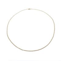 Golden jasseron link chain.