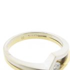 Image 6 of Two-tone gold solitaire ring with 0.12 ct. diamond | Diamonde
