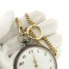 Image 9 of Vintage gold watch chain; Chatelaine (for a pocket watch).