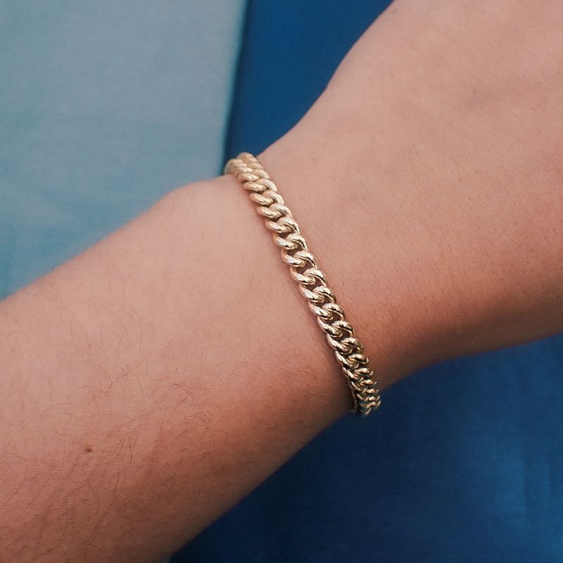 Image 4 of Gold gourmet link bracelet | 18 cm | €1524.95 (1450 promotion)