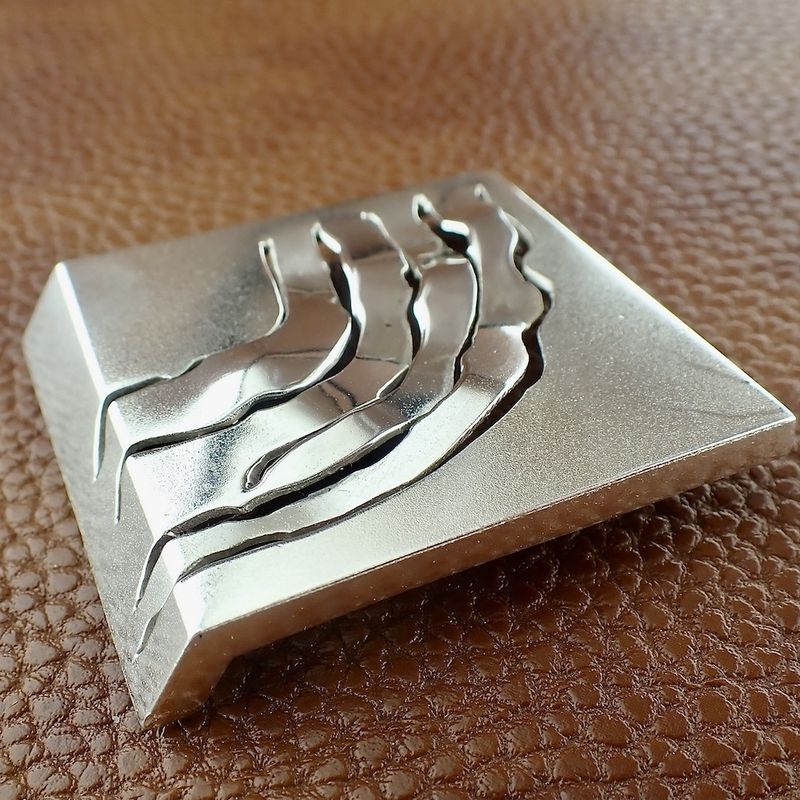 Image 5 of Silver large artistic brooch