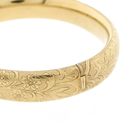 Image 8 of Vintage gold slave bracelet with engravings; Size M