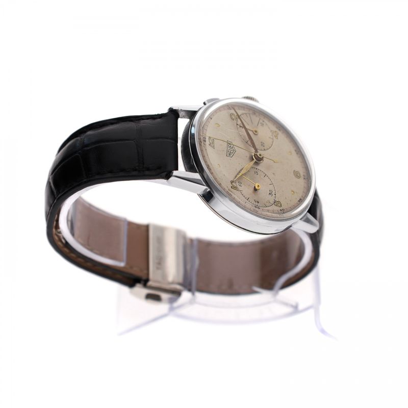 Afbeelding 8 van Heuer 'Pre-Carrera' Ref. 333 Chronograph; Vintage Heren Horloge (TAG Heuer Serviced)