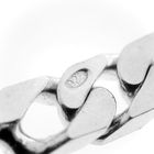 Image 9 of Silver flat gourmet link chain | 50 cm