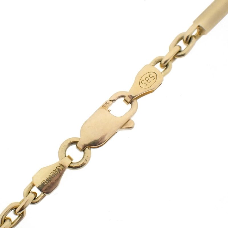 Image 8 of Gold anchor link chain with bars