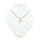 Image 3 of Two-tone gold heart pendant with zirconia