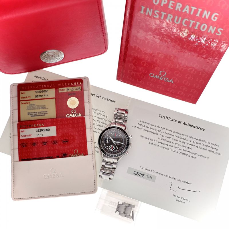 Image 13 of Omega Speedmaster Racing 'Michael Schumacher' 3529.50.00; Automatic Men's Watch