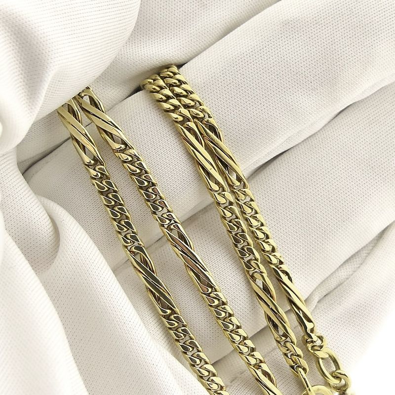 Image 5 of Vintage gold watch chain; Chatelaine