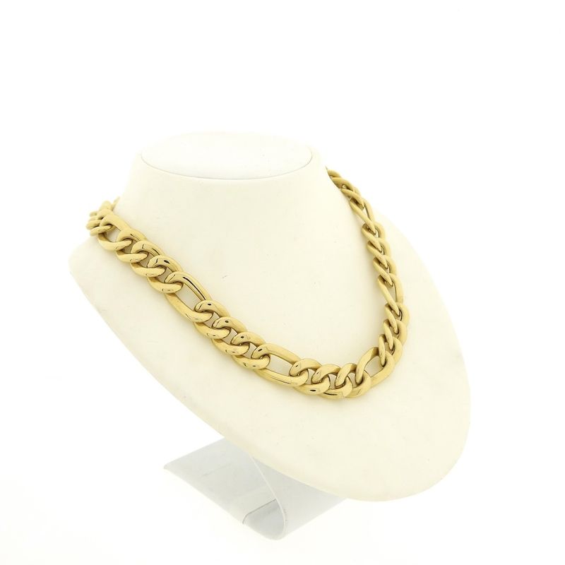 Image 3 of Golden Figaro link chain