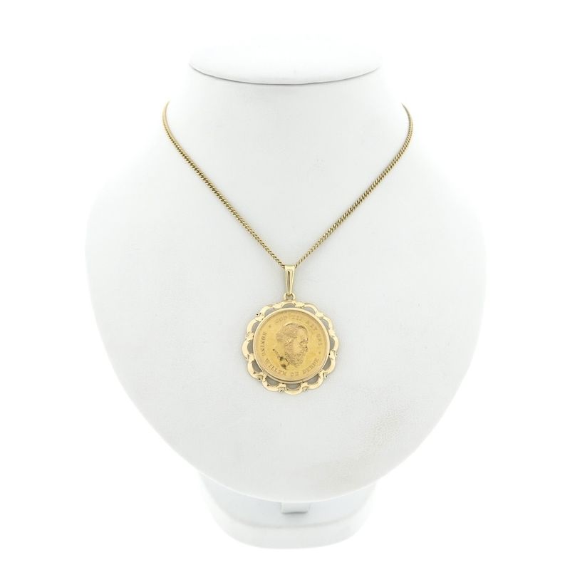 Image 5 of Gold pendant of 10 guilder coin with King William III