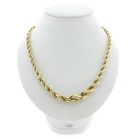 Gold twisted link chain