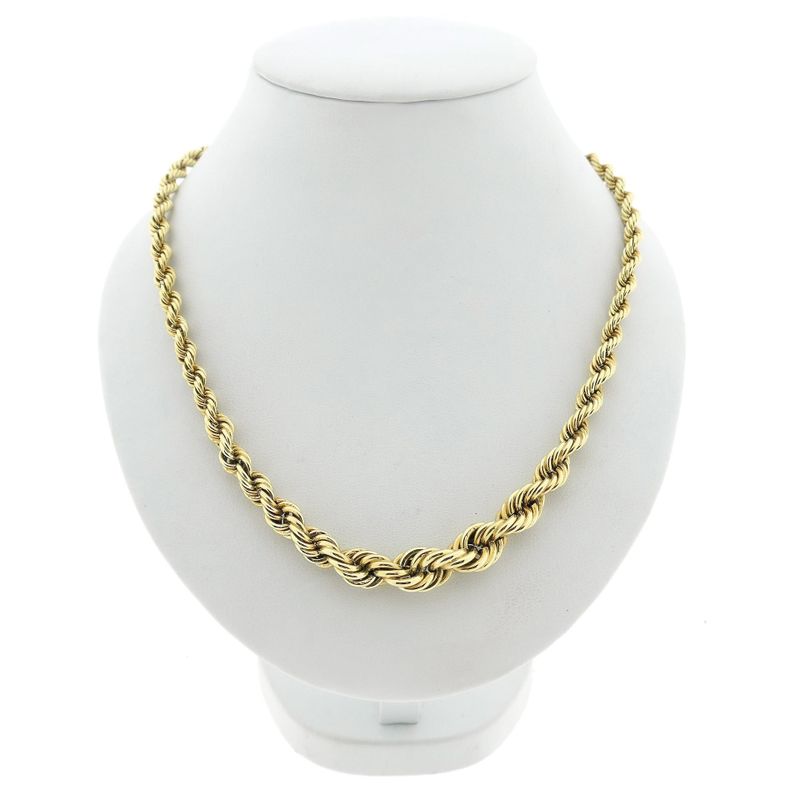 Image 1 of Gold twisted link chain