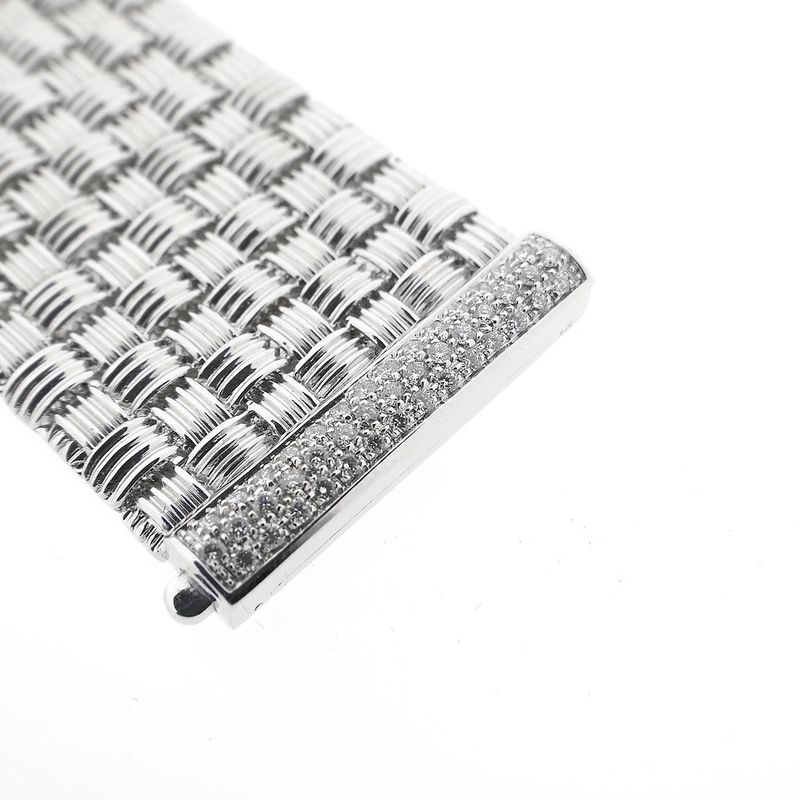 Image 3 of Roberto Coin white gold appassionata bracelet with ruby and diamonds; 0.43 ct.