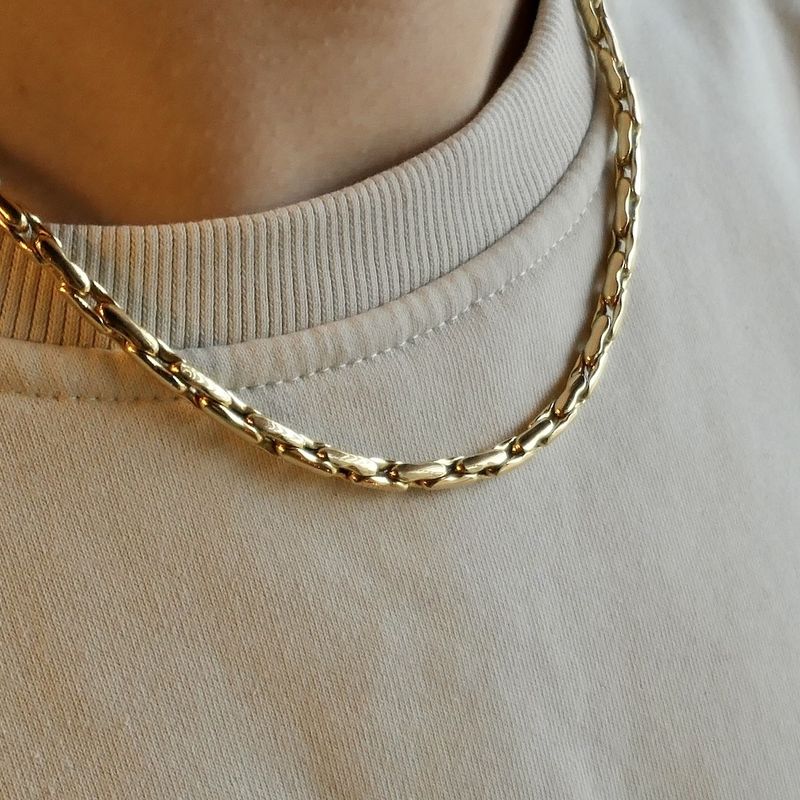 Image 9 of Gold Cardano link chain