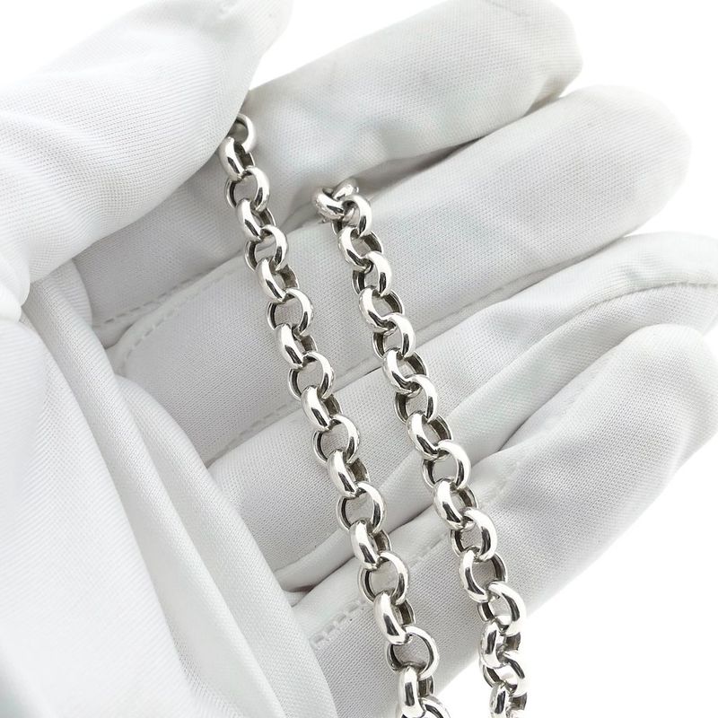 Image 5 of Silver jasseron link chain
