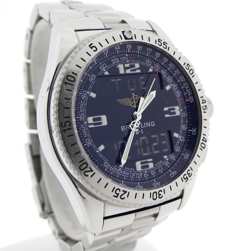 Image 4 of Breitling B-1 A68362; Analog/digital men's pilot's watch