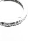 Image 9 of White Gold Hoop Earrings with Diamonds; Approx. 0.76 ct.