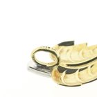 Image 5 of Two-tone gold pendant of a leaf with diamond | 0.02 ct.