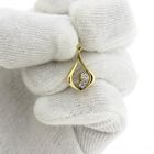 Image 10 of 18K Gold subtle pendant with diamond | 0.02 ct.