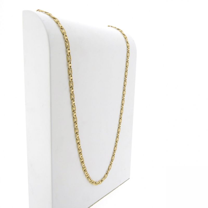 Image 3 of Gold navy link necklace; men | 59.5 cm