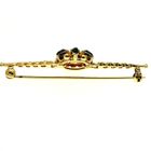 Image 4 of Gold antique brooch with garnet stones