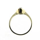 Image 4 of Gold solitaire ring; diamond 0.03 ct.